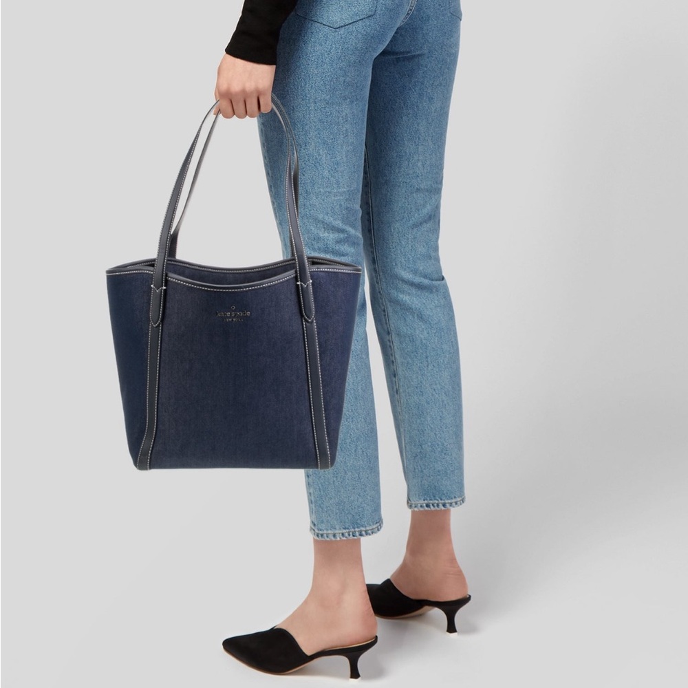 Denim Kate spade bag in excellent condition.  Goregous denim blue & clean.  🔥